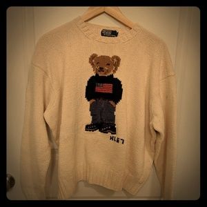 Vintage Ralph Lauren "Hiking Bear" Sweater
